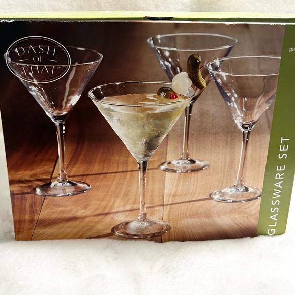 MARTINI GLASSWARE SET OF 4 - Picture 1 of 4
